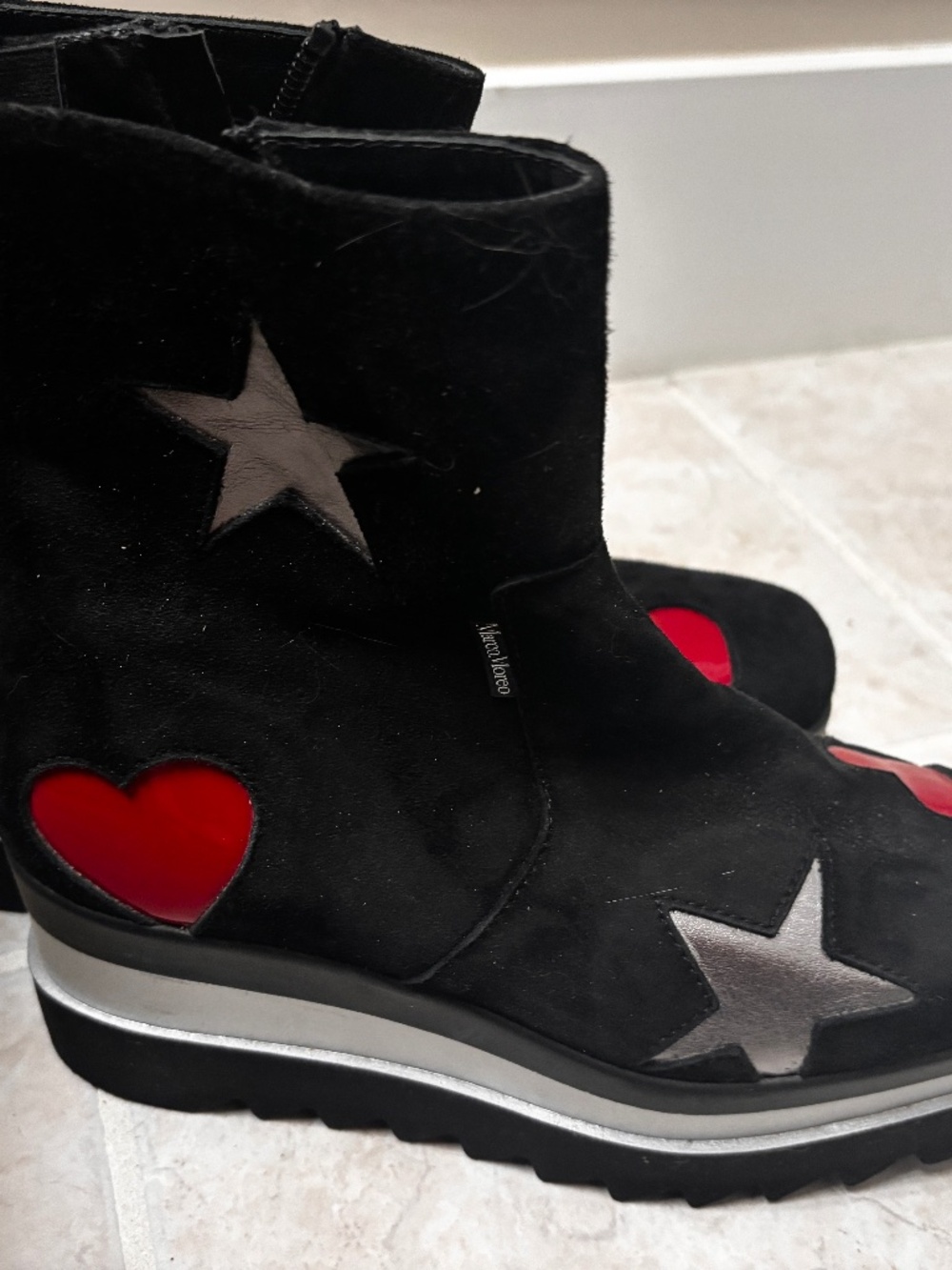 Italian Black Suede Boots